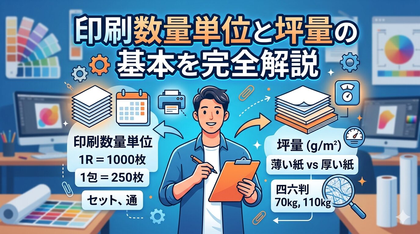 印刷数量単位と坪量の基本を完全解説