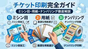 チケット印刷完全ガイドミシン目・用紙・ナンバリング徹底解説